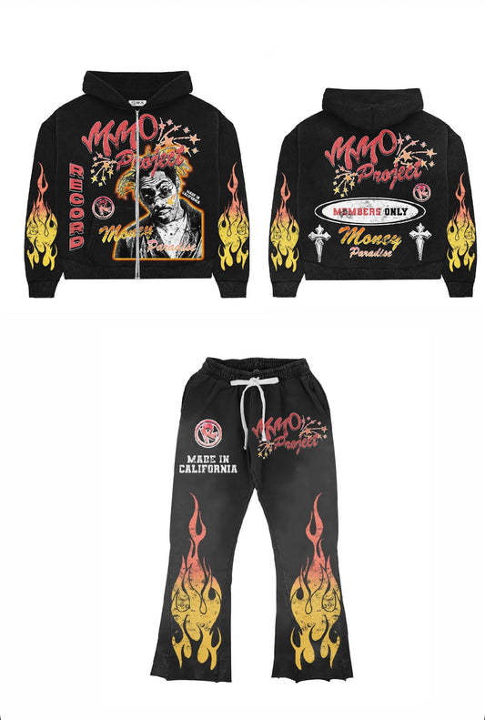 MMO-MONEY PARADISE ZIP-UP SET